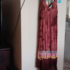 OS sundress nwot cotton crinkle